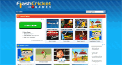 Desktop Screenshot of flashcricketgames.com